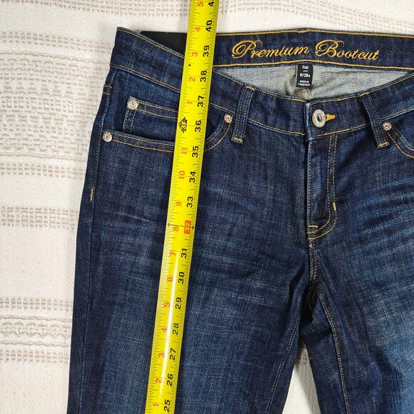 Gap Women’s Dark Wash Bootcut Jeans Low Rise Size 6/28A New With Tags - Picture 4 of 11